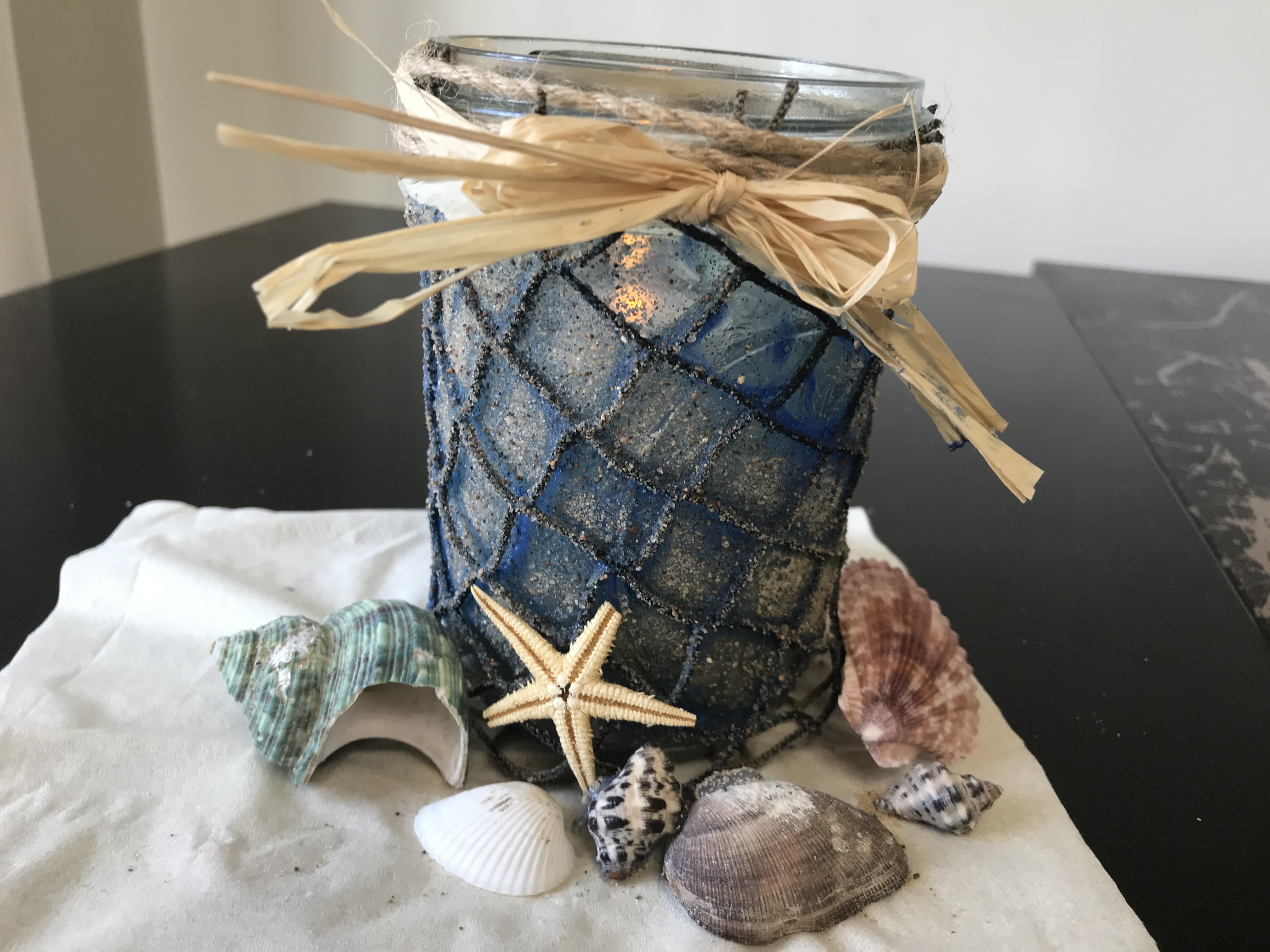 Recycled Nautical Jar Craft