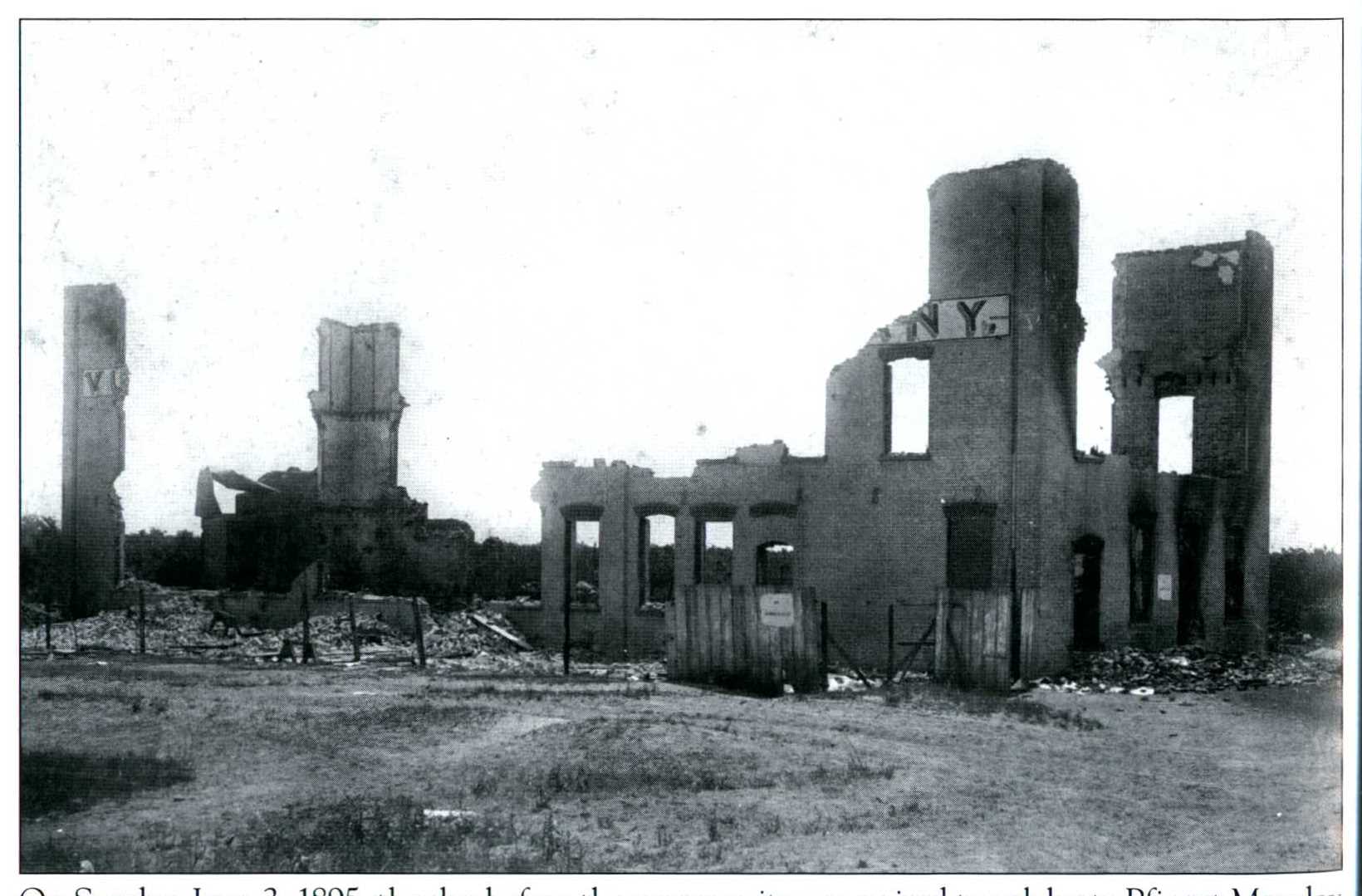 Vulcanite factory 1895 fire